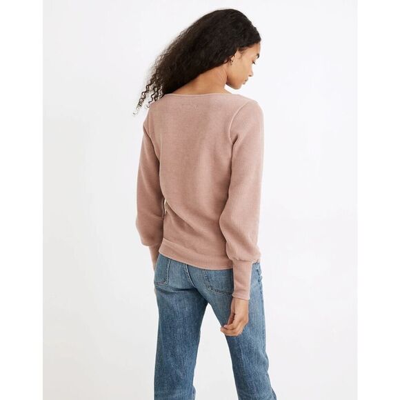 MADEWELL Ottoman Rib Square-Neck Top size small - Picture 3 of 11